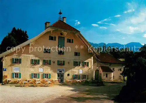 AK / Ansichtskarte Weissbach_Bad_Reichenhall Gasthaus und oekonomie Obermuehle Weissbach_Bad_Reichenhall