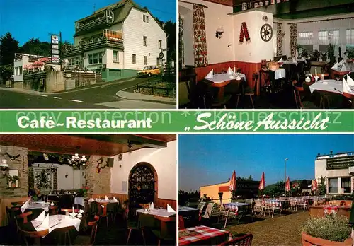 AK / Ansichtskarte Georgenborn Cafe Restaurant Schoene Aussicht Gastraeume Terrasse Georgenborn