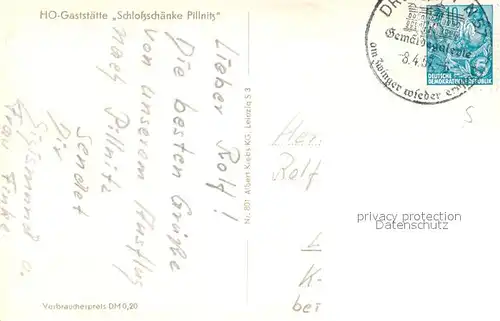 AK / Ansichtskarte Pillnitz Lustschloss Pillnitz Fliegeraufnahme Pillnitz