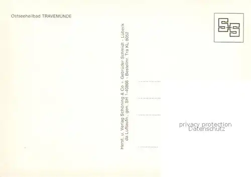 AK / Ansichtskarte Travemuende_Ostseebad Hafen Strand Fliegeraufnahme Travemuende_Ostseebad