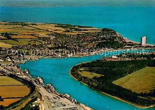 AK / Ansichtskarte Travemuende_Ostseebad Fliegeraufnahme Travemuende_Ostseebad