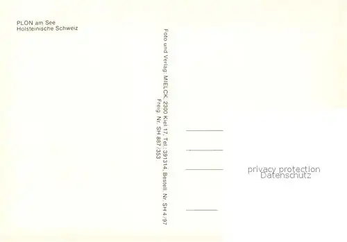 AK / Ansichtskarte Ploen_See Fliegeraufnahme mit Schloss Ploen_See