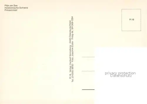 AK / Ansichtskarte Ploen_See Fliegeraufnahme mit Prinzeninsel Ploen_See