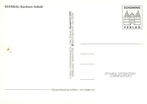 AK / Ansichtskarte Stendal Fliegeraufnahme Stendal