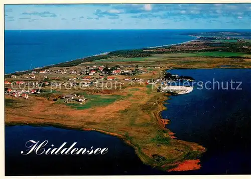 AK / Ansichtskarte Neuendorf_Hiddensee Fliegeraufnahme Neuendorf Hiddensee
