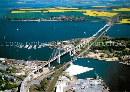 AK / Ansichtskarte Ruegen Ruegenbruecke Fliegeraufnahme Ruegen