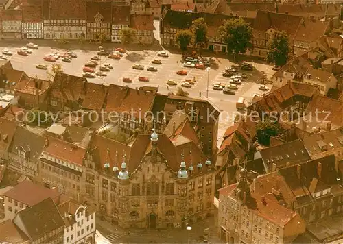 AK / Ansichtskarte Helmstedt Marktplatz mit Holzberg Fliegeraufnahme Helmstedt