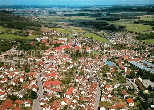 AK / Ansichtskarte Aulendorf Fliegeraufnahme Aulendorf