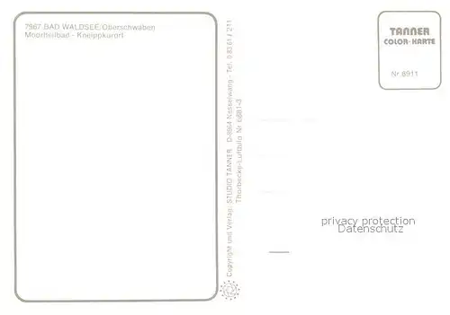 AK / Ansichtskarte Bad_Waldsee Fliegeraufnahme Bad_Waldsee