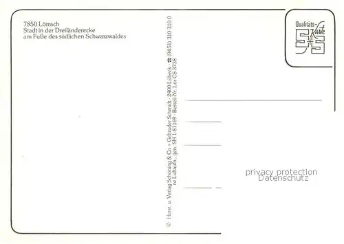 AK / Ansichtskarte Loerrach Fliegeraufnahme Dreilaendereck Loerrach