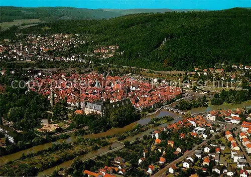 AK / Ansichtskarte Hann._Muenden Fliegeraufnahme Hann. Muenden