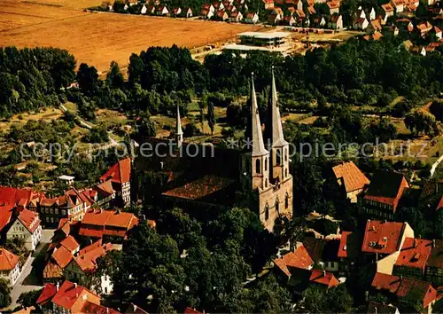 AK / Ansichtskarte Duderstadt Fliegeraufnahme mit Kirche Duderstadt