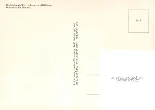 AK / Ansichtskarte Sielbeck_Holsteinische Schweiz zwischen Kellersee und Ukleisee Fliegeraufnahme Sielbeck