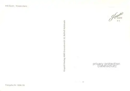 AK / Ansichtskarte Goch Fliegeraufnahme Goch