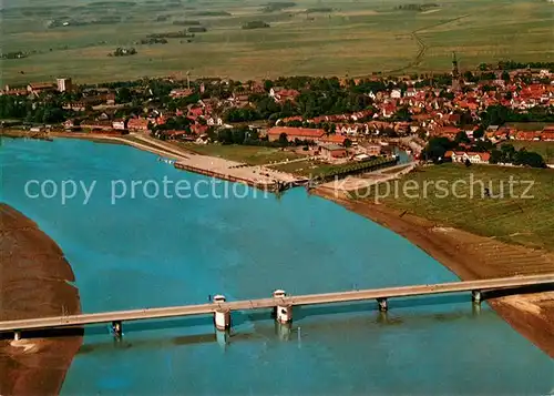 AK / Ansichtskarte Toenning_Nordseebad Fliegeraufnahme Toenning_Nordseebad