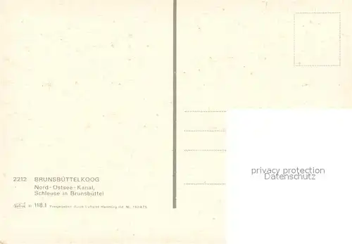 AK / Ansichtskarte Brunsbuettelkoog Nord Ostsee Kanal Schleuse in Brunsbuettel Fliegeraufnahme Brunsbuettelkoog