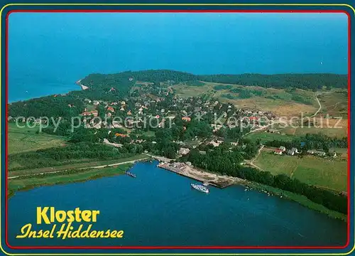 AK / Ansichtskarte Kloster_Hiddensee Fliegeraufnahme Kloster_Hiddensee