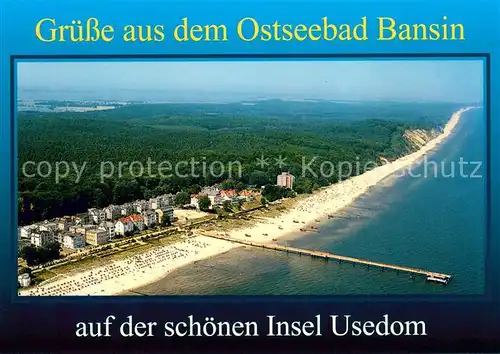 AK / Ansichtskarte Bansin_Ostseebad Fliegeraufnahme Bansin_Ostseebad