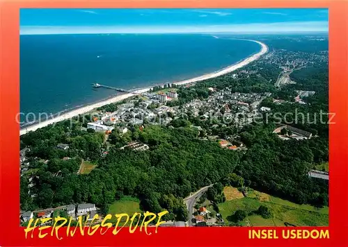 AK / Ansichtskarte Heringsdorf_Ostseebad_Usedom Fliegeraufnahme Heringsdorf_Ostseebad