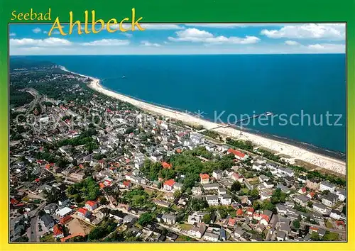 AK / Ansichtskarte Ahlbeck_Ostseebad Fliegeraufnahme Ahlbeck_Ostseebad