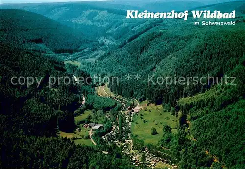 AK / Ansichtskarte Wildbad_Schwarzwald Fliegeraufnahme mit Camping Kleinenzhof Wildbad_Schwarzwald