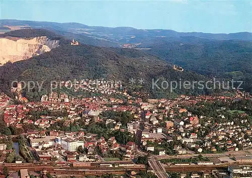 AK / Ansichtskarte Weinheim_Bergstrasse Altstadt Burgruine Windeck und Wachenburg Fliegeraufnahme Weinheim_Bergstrasse