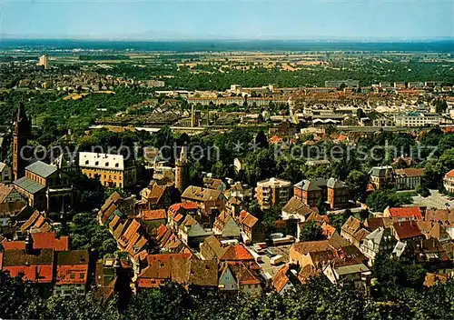 AK / Ansichtskarte Weinheim_Bergstrasse Blick von der Ruine Windeck Weinheim_Bergstrasse