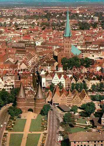 AK / Ansichtskarte Luebeck Fliegeraufnahme Luebeck
