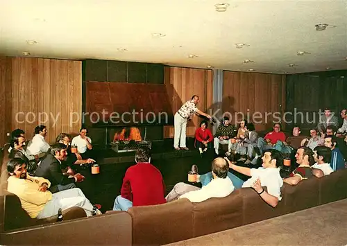 AK / Ansichtskarte Sprockhoevel Bildungszentrum der IG Metall Diskussionsabend am Kamin Sprockhoevel
