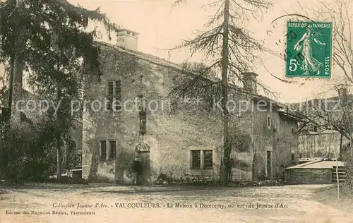 AK / Ansichtskarte Domremy la Pucelle_Vosges Maison où est nee Jeanne d Arc Domremy la Pucelle_Vosges