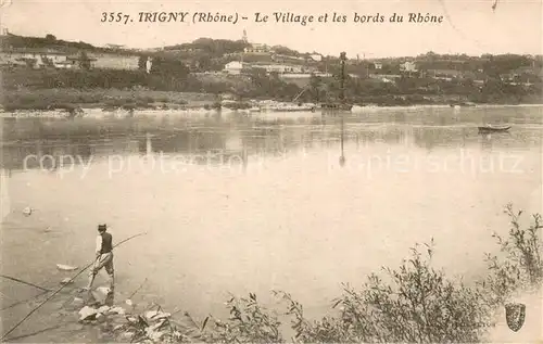 AK / Ansichtskarte Trigny Le village et les bords du Rhone Trigny