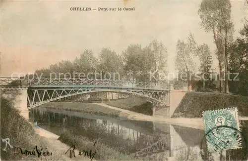 AK / Ansichtskarte Chelles_Oise Pont sur le canal Chelles_Oise