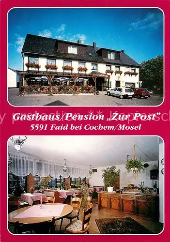 AK / Ansichtskarte Faid Gasthaus Pension Zur Post Gaststube Faid