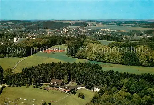 AK / Ansichtskarte Marienheide VdH Waldhotel Fliegeraufnahme Marienheide