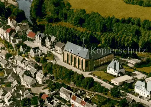 AK / Ansichtskarte Beyenburg Kath Pfarramt St Maria Magdalena Fliegeraufnahme Beyenburg