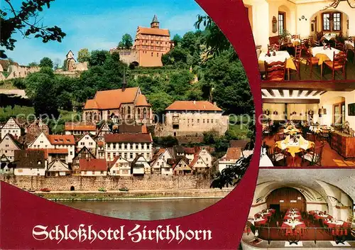 AK / Ansichtskarte Hirschhorn_Neckar Schloss Hotel auf der Burg Gastraeume Hirschhorn Neckar