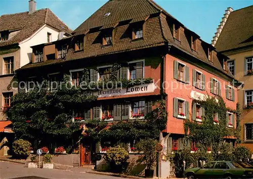 AK / Ansichtskarte Meersburg_Bodensee Hotel Weinstube Loewen Meersburg Bodensee