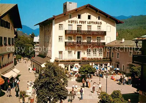 AK / Ansichtskarte Berchtesgaden Hotel Post Fussgaengerzone Berchtesgaden