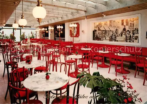 AK / Ansichtskarte Bad_Reichenhall Boulevard Cafe Reber Gastraum Bad_Reichenhall