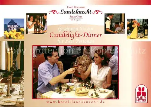 AK / Ansichtskarte St_Goar Hotel Restaurant Landsknecht Teilansichten St_Goar