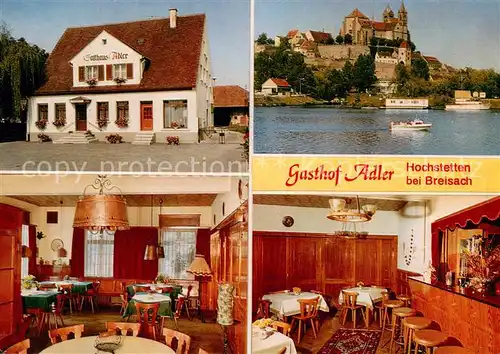 AK / Ansichtskarte Hochstetten_Breisach_Rhein Gasthof Adler Gaststube Bar Breisacher Muenster Hochstetten_Breisach