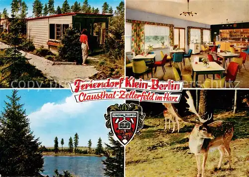 AK / Ansichtskarte Clausthal Zellerfeld Feriendorf Klein Berlin mit Clubhaus Hirsch Clausthal Zellerfeld