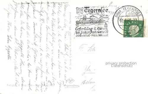 AK / Ansichtskarte Bad_Wiessee Fliegeraufnahme mit Rottach Egern und Wallberg Bad_Wiessee