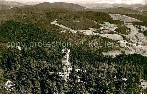 AK / Ansichtskarte Badenweiler Aussichtsturm auf dem Hochblauen Fliegeraufnahme Badenweiler
