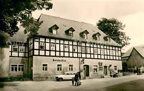 AK / Ansichtskarte Geising_Erzgebirge HOG Ratskeller Geising Erzgebirge