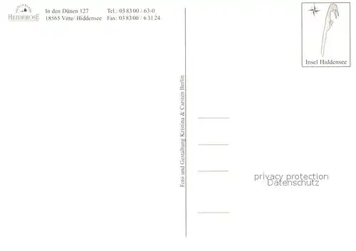 AK / Ansichtskarte Vitte_Hiddensee Hotelanlage Heiderose Vitte Hiddensee