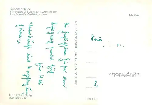AK / Ansichtskarte Duebener_Heide Ferienheim und Gaststaette Ochsenkopf Gastraeume Duebener Heide