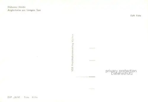 AK / Ansichtskarte Duebener_Heide Anglerheim am Langen See Duebener Heide
