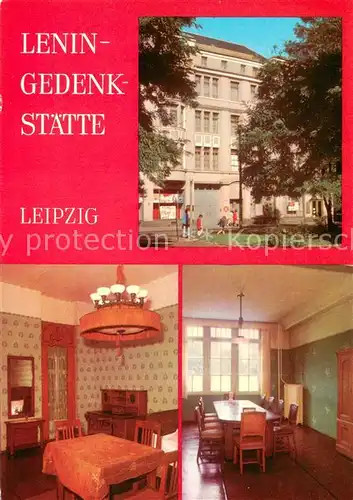 AK / Ansichtskarte Leipzig Lenin Gedenkstaette im ehem Verlagsgebaeude der Leipziger Volkszeitung Leipzig