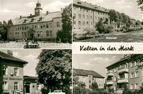 AK / Ansichtskarte Velten Rathaus Poststrasse Bahnhof Velten Velten